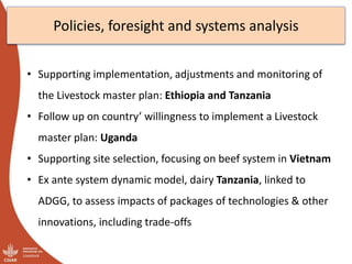Livestock Livelihoods and Agri-Food System Flagship: Initial ideas for Integrated Core Project