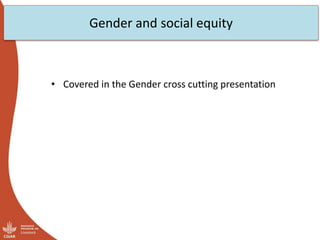 Livestock Livelihoods and Agri-Food System Flagship: Initial ideas for Integrated Core Project