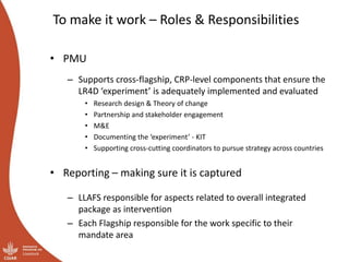 Planning the Priority Country Programs