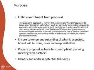 Planning the Priority Country Programs