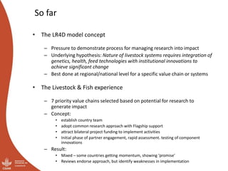 Planning the Priority Country Programs