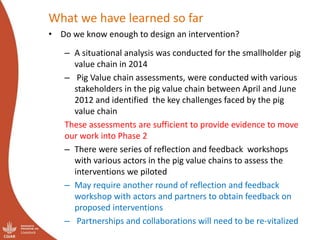 Uganda Pig Value Chain: Initial ideas for Integrated Core Project