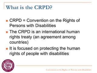 Support US Ratification of the CRPD Disability Treaty | PPT