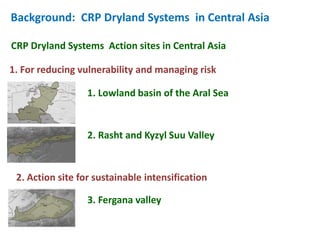 Mainstreaming gender in the CRP Dryland Systems in Central Asia