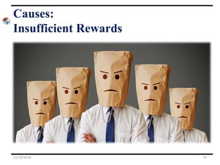 Causes:
Insufficient Rewards
11/18/2018 41
 