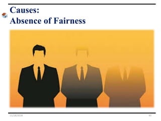 Causes:
Absence of Fairness
11/18/2018 43
 