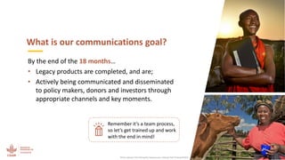 Our ‘not just business as usual’ communications plan