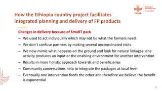 Integrating flagships and outcomes at country level