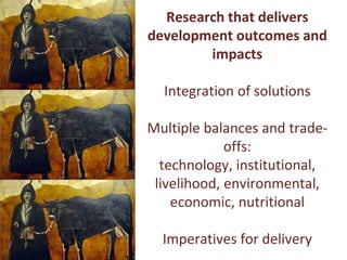 Developing a Livestock Agri-Food Systems Research Program for the CGIAR: Background and guiding questions for face to face consultations