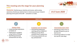 Reviewing and planning the CRP: Setting the scene 