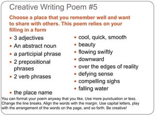 Creative Writing Poetry Prompts