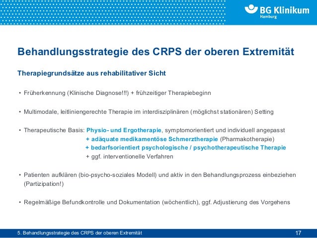 Das CRPS im bg-lichen Heilverfahren