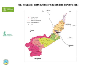 Fig. 1: Spatial distribution of households surveys (BS)
 
