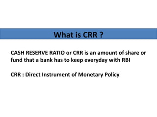 CRR Rate PPT