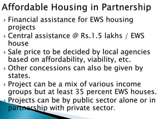 Public Private Partnership in Affordable Housing | PPTX