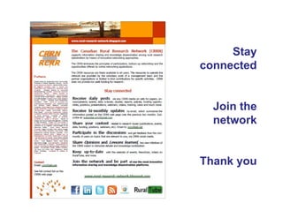 Stay
connected


  Join the
  network


Thank you
 