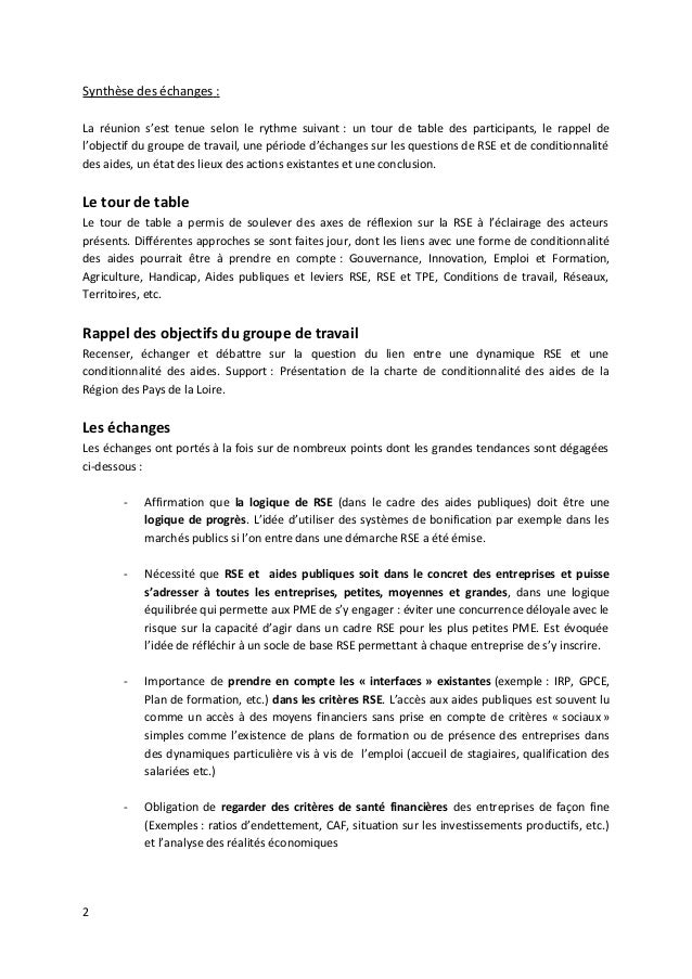 Cr Rse Et Conditionnalite Des Aides 121112