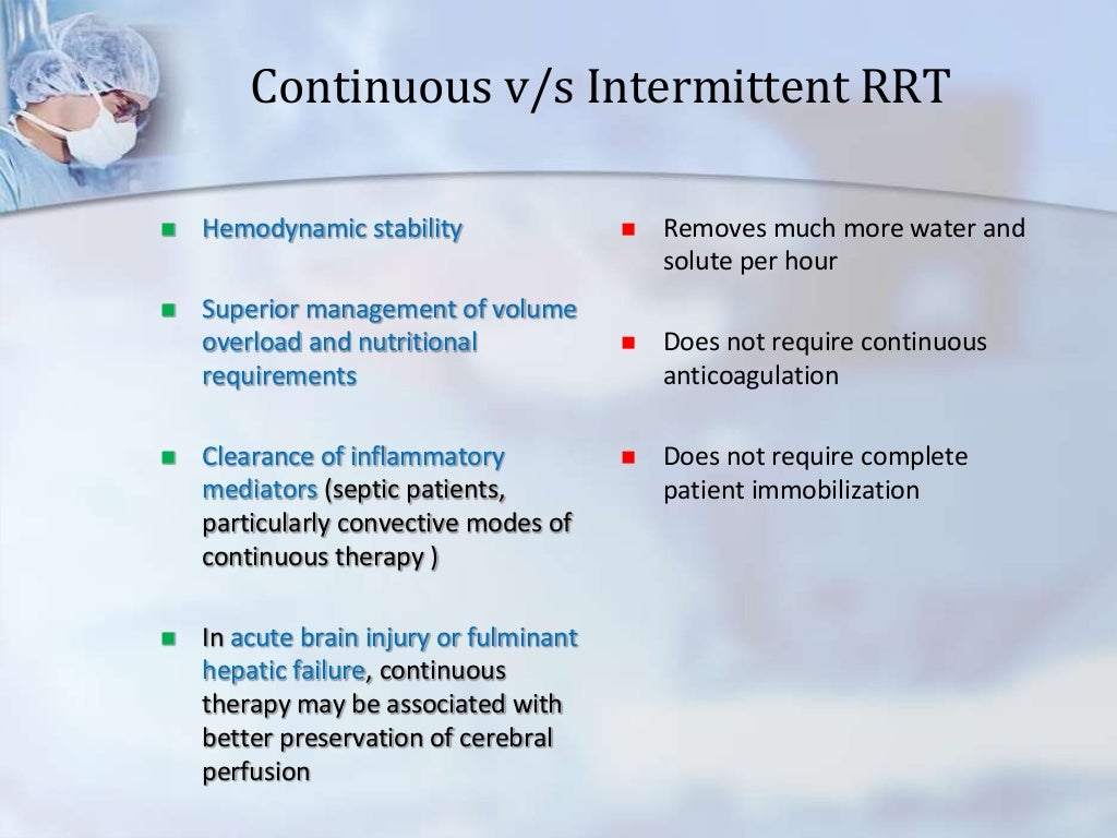 CRRT for ICU nurses