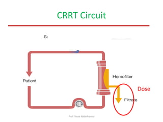 CRRT Circuit
Prof. Yasse Abdelhamid
Dose
 