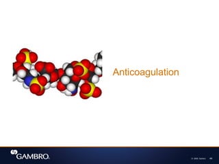 © 2008, Gambro 44
Anticoagulation
 