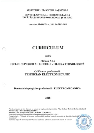 Crr xi liceu_tehn electromecanic