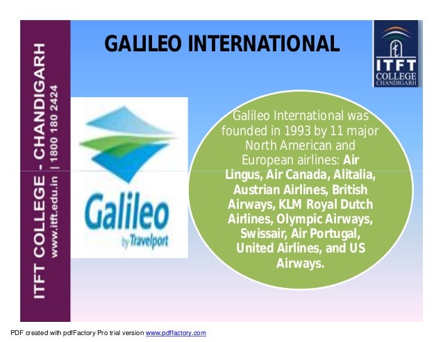 Galileo Reservation System Galileo Reservation System