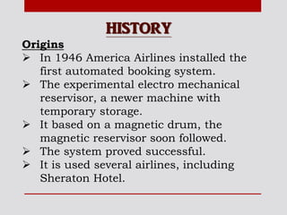 Computer Reservation System (CRS) & Global Distribution System (GDS) | PDF