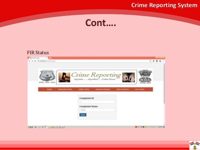 online crime reporting system Online crime reporting is not meant to replace other forms of reporting crime all cases filed using this online reporting system will be reviewed. online crime reporting system Online crime reporting is not meant to replace other forms of reporting crime all cases filed using this online reporting system will be reviewed.
