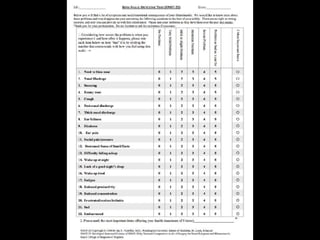 Rhinoconctivitis Questionnaire.pdf Chronic Rhinosinusitis | PDF