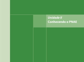Unidade II
Conhecendo o PNAE
 
