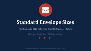 Standard Envelope Sizes: The Complete 2026 Reference Chart for Business ...
