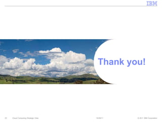 10/28/11 Cloud Computing Strategic View Thank you! 