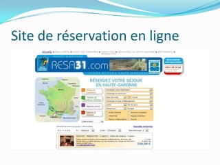 Site de réservation en ligne
 
