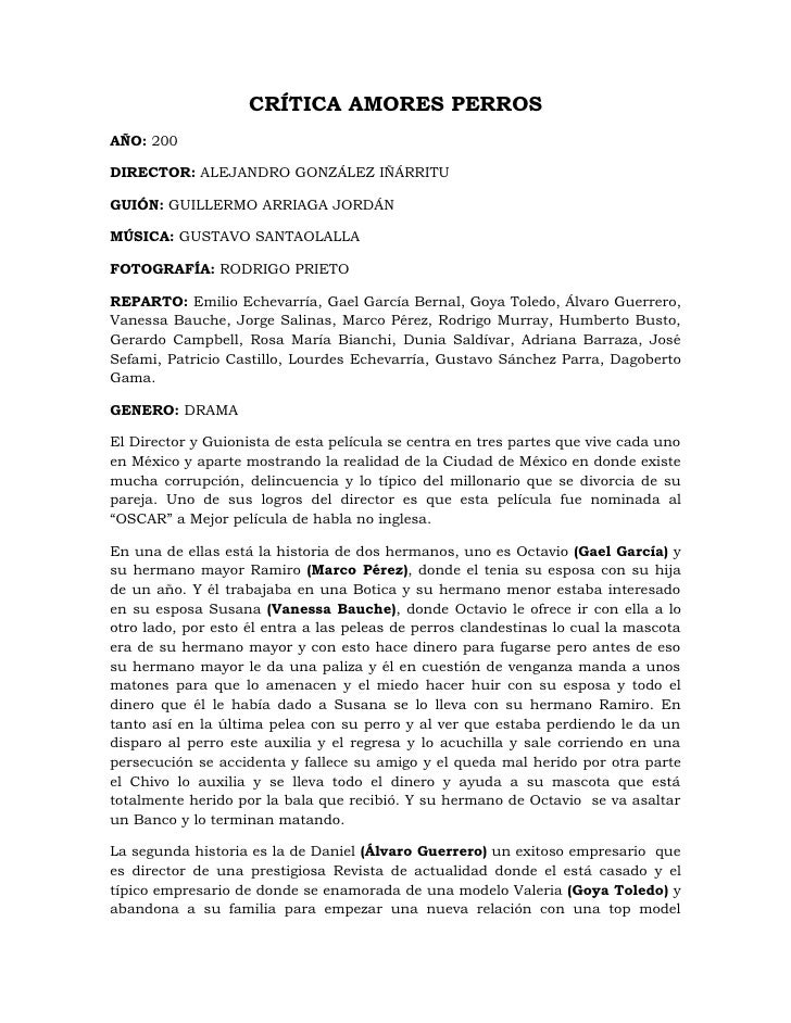 Critica Amores Perros