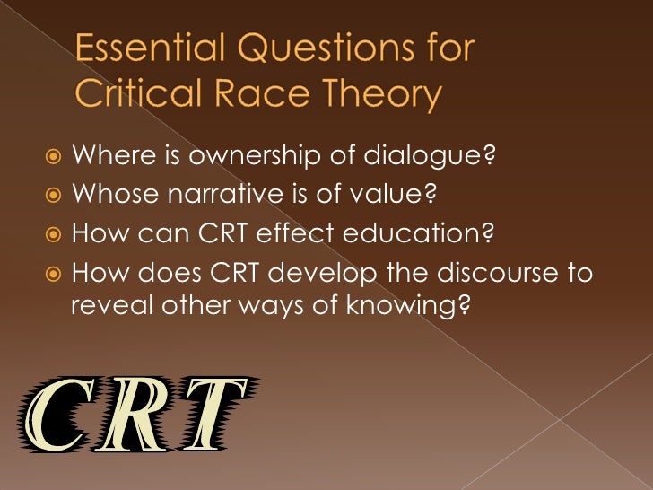 Critical Race Theory Week 2