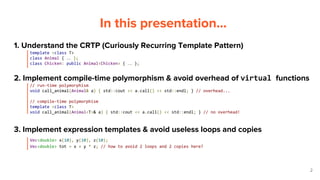 [C++] The Curiously Recurring Template Pattern: Static Polymorphsim and ...