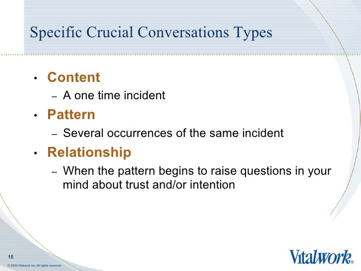 Crucial Conversations Sep 2011