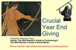 GuideStar Webinar (11/05/13) - Crucial Year-End Giving Strategies for Your Nonprofit Appeal