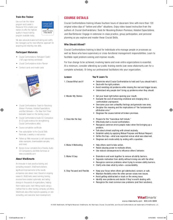 crucial confrontations overview crucial conversations summary