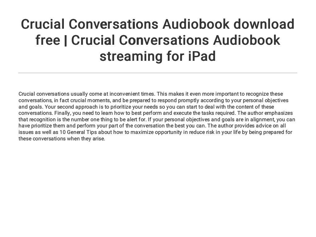 crucial conversations pdf free download crucial conversations pdf free download
