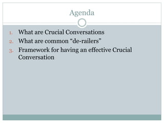 Crucial Conversations: Effective Communication When It Matters Most