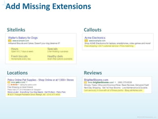 ©2015 ROI Revolution, Inc.
Fix Broken Destination URLs
Missing pages (404 Errors) Empty Search Results Pages
 