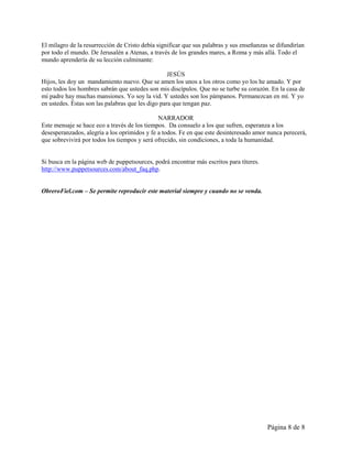 La crucifixión y la resurrección drama | PDF