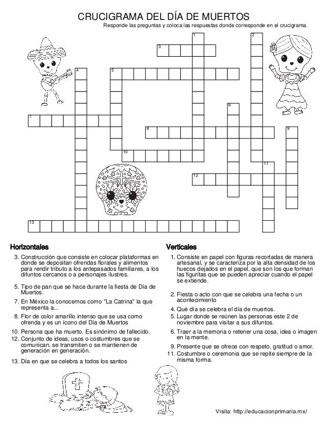 Antepasados crucigrama