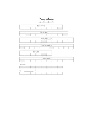 Cruciverba et altera