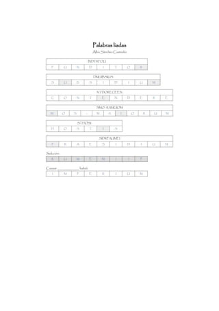 Cruciverba et altera