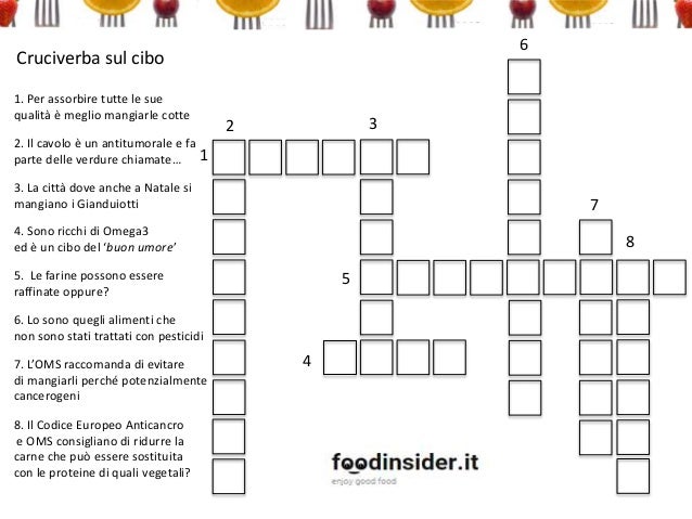 Cruciverba foodinsider