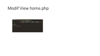 Modif View home.php
 