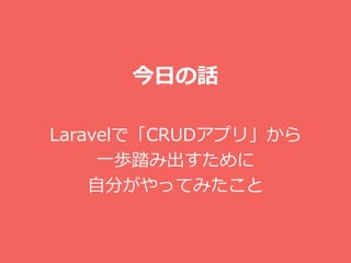 դԒ
LaravelǡCRUDץ꡹
һi̤߳
Է֤äƤߤ
 