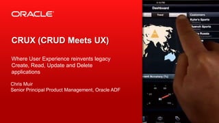 CRUX (CRUD meets UX) Case Study: Building a Modern Applications User ...